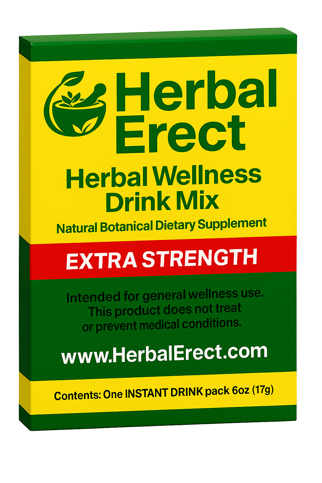 Herbal Erect Instant Drink – Extra Strength – Botanical Wellness Mix